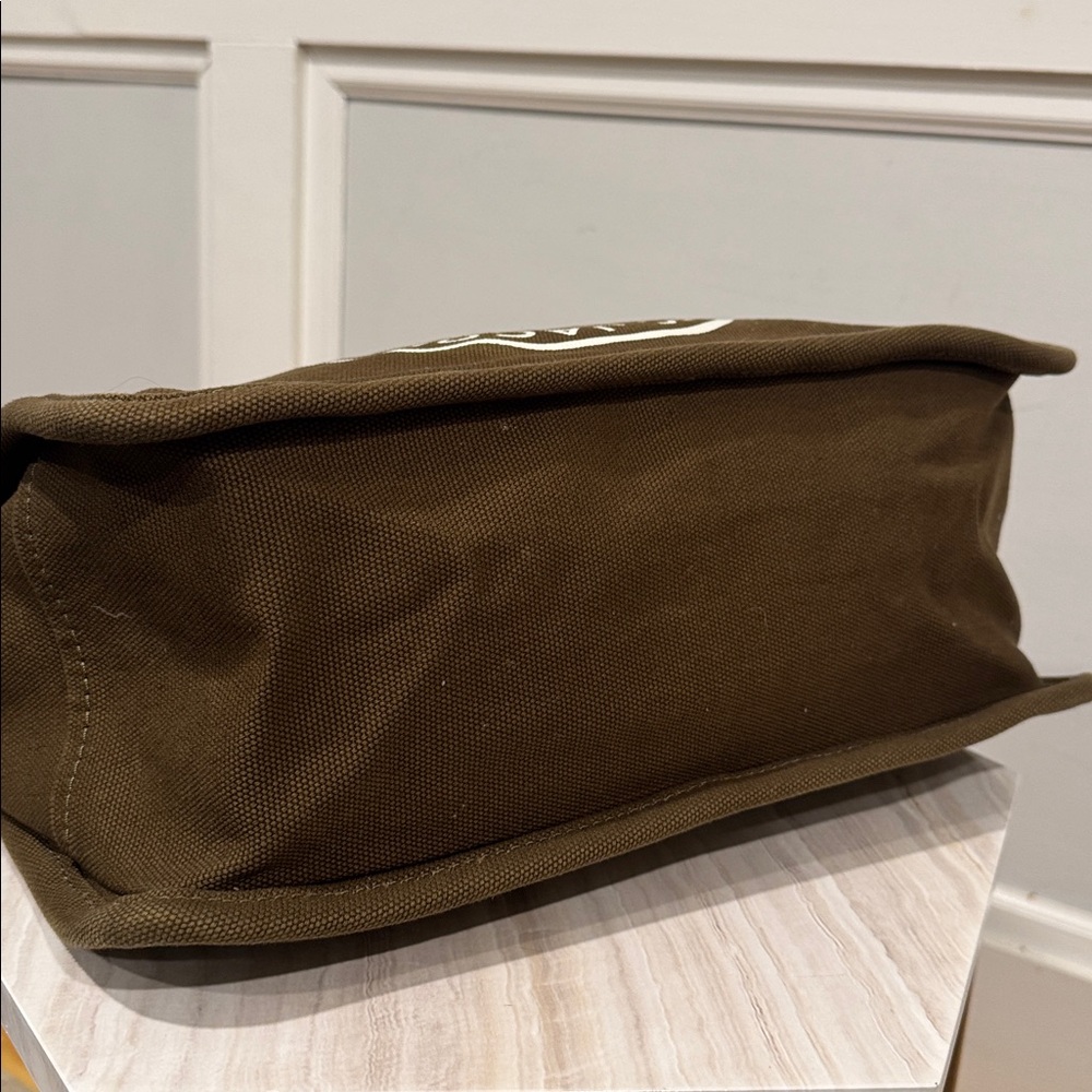 Marc Jacobs Bag Signet Canvas Olive Green Logo Tote - Picture 11 of 17